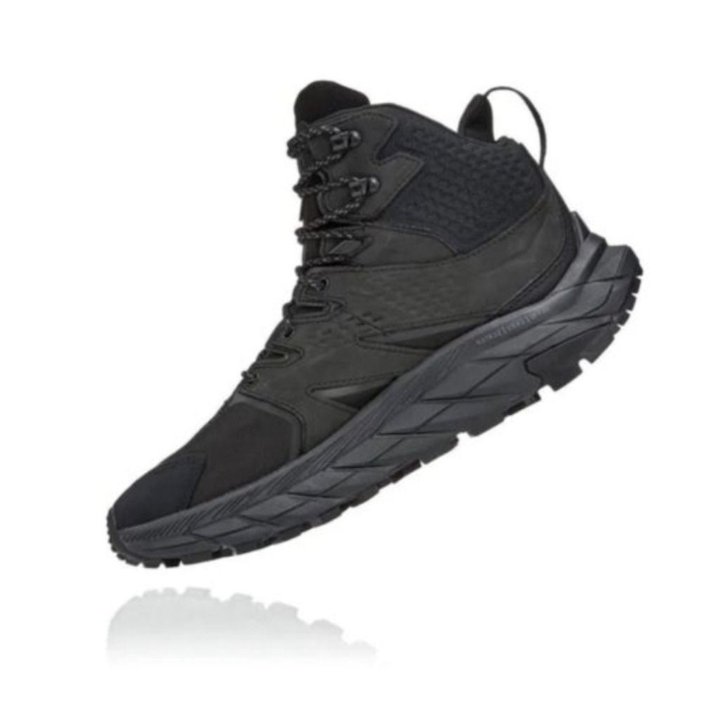 HOKA ONE ONE Men's Anacapa Mid Gore-Tex - Black / Black size 10.5